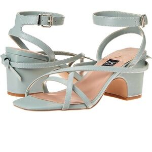 Zac Posen “Yates”Strappy sandals Size 7.5 in blue. Used like new.
